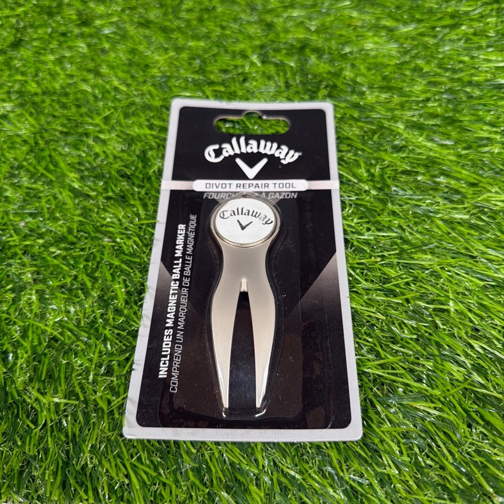Callaway Divot Repair Tool with Magnetic Ball‎ Marker Stainless Steel Golf